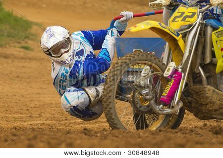 Beiwagen Rider blau Auswuchtmaschine wiederum.