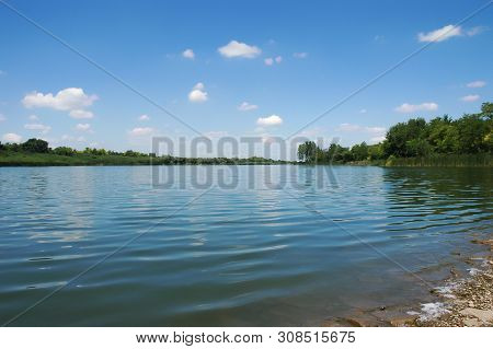 Beautiful Sunny Day On The Lake Krivaja In Vojvodina-serbia