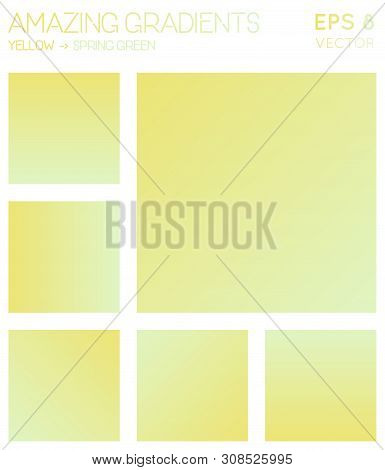 Colorful Gradients In Yellow, Spring Green Color Tones. Actual Background, Divine Vector Illustratio