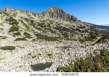 Amazing Summer Landscape Of Samodivski Lakes Near Dzhangal Peak, Pirin Mountain, Bulgaria