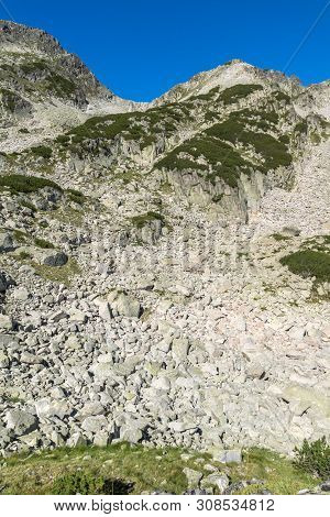 Summer Landscape With Left Kralev Dvor Pass, Pirin Mountain, Bulgaria