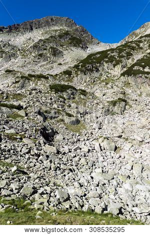 Summer Landscape With Left Kralev Dvor Pass, Pirin Mountain, Bulgaria