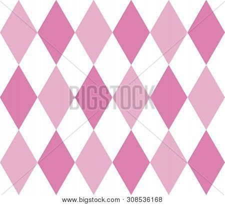 Abstract Geometric Seamless Pattern With Rhombuses. Endless Background Of Geometric Shapes. Vector I