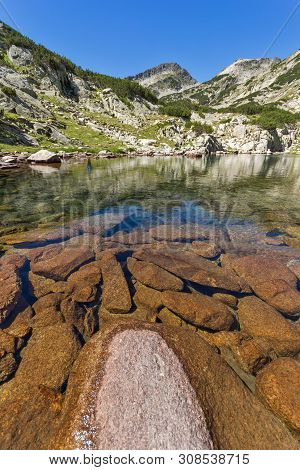 Amazing Summer Landscape Of Samodivski Lakes Near Dzhangal Peak, Pirin Mountain, Bulgaria