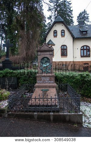 Bonn, Germany - Feb 7: Tomb Of August Kekule On Poppelsdorf Cemetery On Feb 7, 2013 In Bonn, Germany