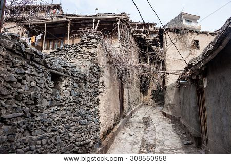 Village Kang In Mountains Near Mashhad, Iran