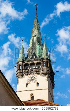 Presov, Slovakia. 09 August 2015. St. Nicolas Church (slovak: Dom Sv. Mikulasa). The Oldest And Most
