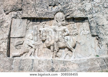 Naqsh-e Rustam, Carving Of The Triumph Of Shapur I Over The Roman Emperor Valerian, And Philip The A