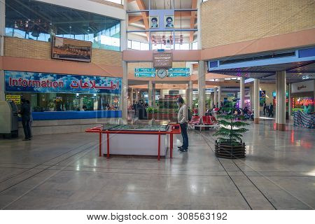 Isfahan, Iran - March 9: People At The Kaveh Bus Terminal On March 9, 2013 In Isfahan, Iran. Kaveh I