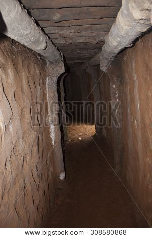 Recovered Frech Trenches In Dien Bien Phu, Vietnam. Dbp Is A City In Northwestern Vietnam, Best Know