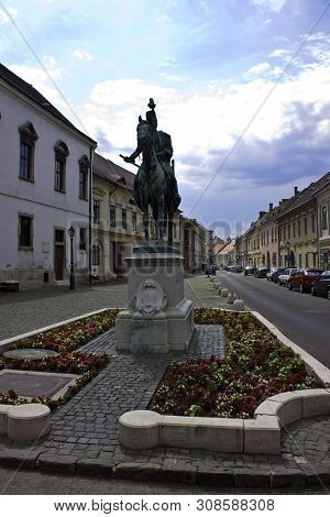 Statue Of Andras Hadik In Budapest, Hungary