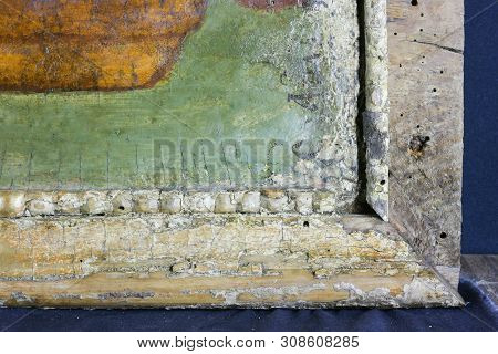 Restoration: Close Up. Conservation Of Paintings. Conservation Of Sculptures