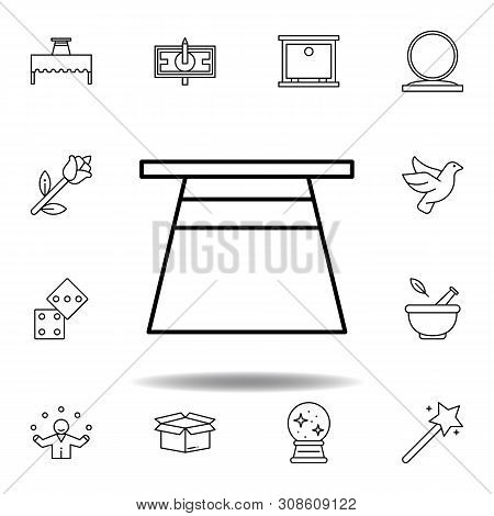 Magic Hat Outline Icon. Elements Of Magic Illustration Line Icon. Signs, Symbols Can Be Used For Web