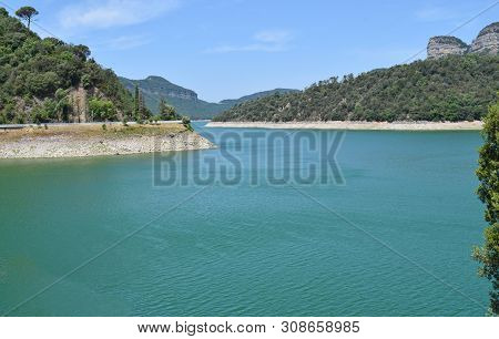 Pantano De Sau In The Province Of Barcelona