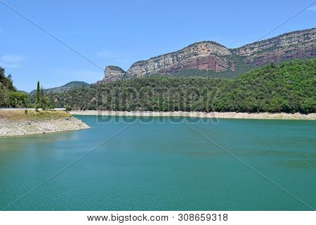 Pantano De Sau In The Province Of Barcelona