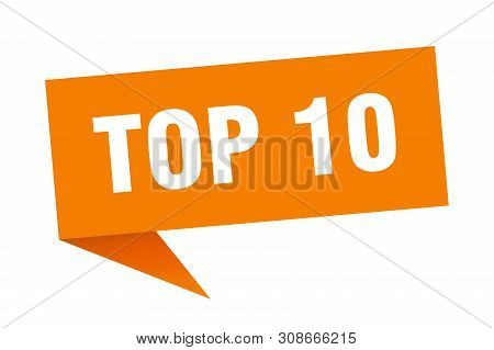 Top 10 Speech Bubble. Top 10 Sign. Top 10 Banner