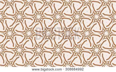 Template With Geometric Pattern. Vector Seamless Illustration. Triangles Style