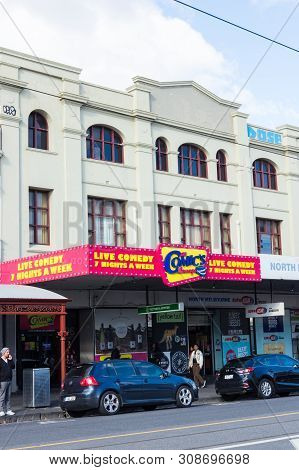 Melbourne, Australia - June 9, 2019: The Comics Lounge Is A Comedy Club Entertainment Venue On Errol