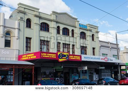 Melbourne, Australia - June 9, 2019: The Comics Lounge Is A Comedy Club Entertainment Venue On Errol