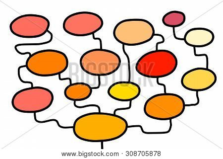 Mind Map Hand Drawn Vector Illustration In Cartoon Style