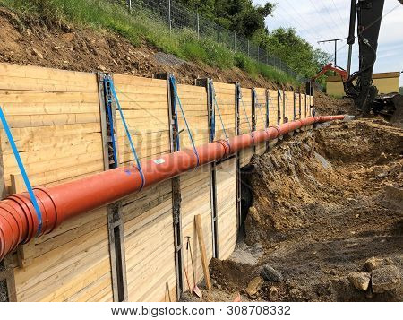 Hang Was Secured Against Slipping With Steel Beams And Wooden Beams