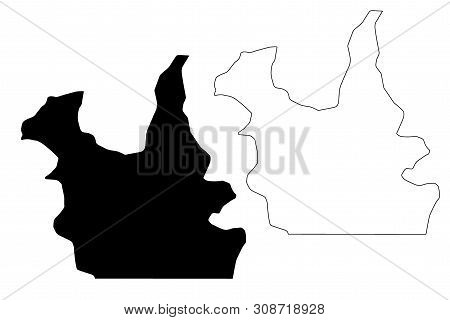 Kaolack Region (regions Of Senegal, Republic Of Senegal) Map Vector Illustration, Scribble Sketch Ka