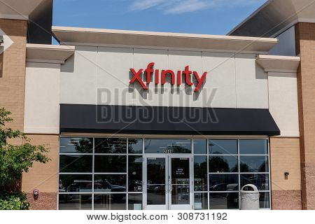 Chicago - Circa June 2019: Xfinity Branded Comcast Consumer Retail Store. Comcast Is A Multinational
