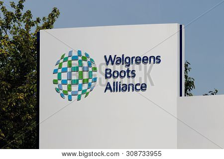 Deerfield - Circa June 2019: Walgreens Boots Alliance Headquarters. Wba Brought Together Walgreens A