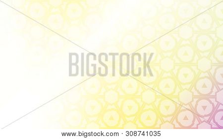 Vector Template With Modern Geometrical Abstract Pattern. Gradient Color.