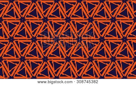 Elegant Background With Polygonal Line. Triangular Style. Vector Illustration
