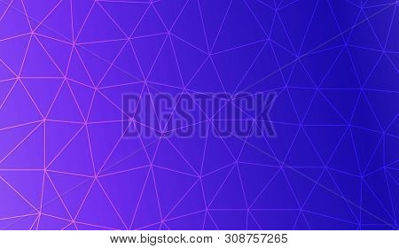Abstract Illustration With An Elegant Triangles. Template For Your Banner. Vector Illustration. Crea