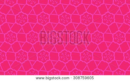 Pattern With Abstract Illusion Triangles. Vector Seamless Illustration. For Your Business, Presentat