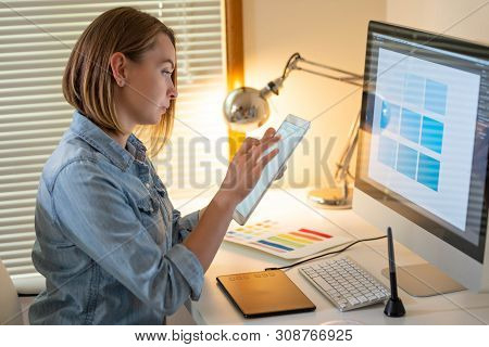 Artist Creative Designer.web Development.work With Color.flane Illustrator Graphic Skill Concept