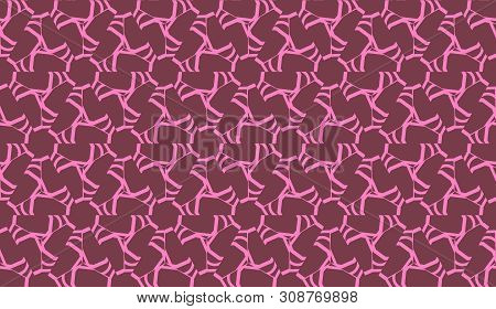 Template With Geometric Pattern. Vector Seamless Illustration. Triangles Style