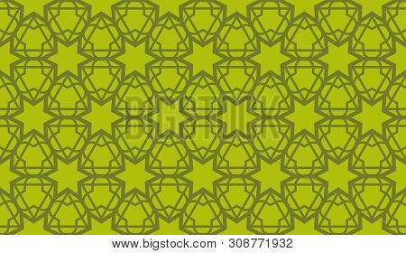 Vector Seamless Layout With Curved Line, Illusion Triangles. Abstract Hipster Pattern. For Your Wall