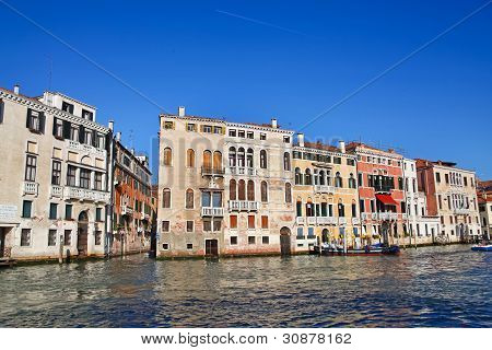 Perinteinen näkymä Grand Canal, Venetsia