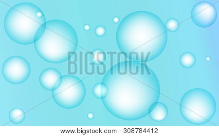 Abstract Illustration With Blurred Drops. For Flyer, Brochure, Booklet And Websites Design Bright Gr