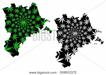 Lucerne (cantons Of Switzerland, Swiss Cantons, Swiss Confederation) Map Is Designed Cannabis Leaf G