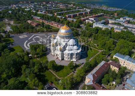 A View From The Height Of The Old St. Nicholas Naval Cathedral On A Sunny June Day (aerial Photograp