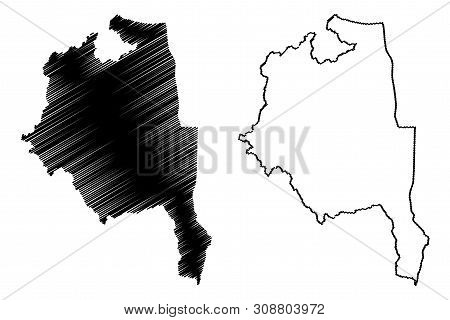 Central Region Malawi (republic Of Malawi, Regions Of Malawi, Administrative Divisions) Map Vector I