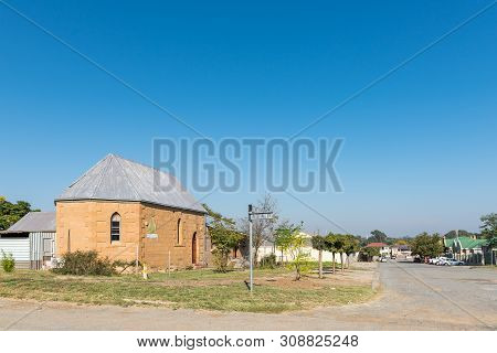 Senekal, South Africa, May 1, 2019: A Street Scene, With The Musjid Ul Hajr, In An Historic Church B
