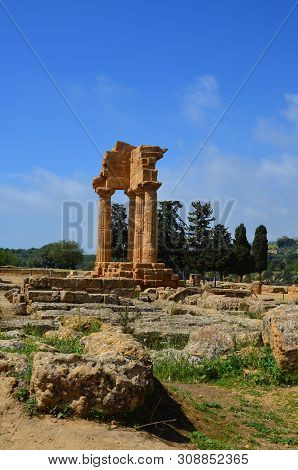 The Temple Of The Dioscuri, Agrigento, Sicily