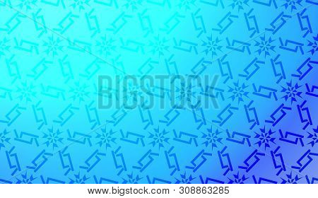 Vector Template With Modern Geometrical Abstract Pattern. Gradient Color.