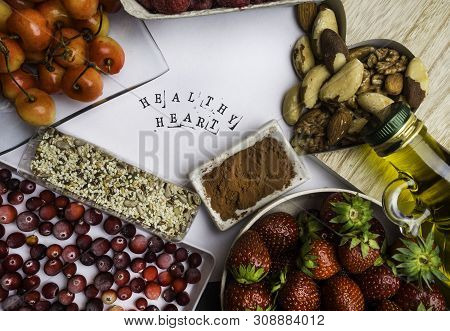 Super Food To Slow The Ageing Process Concept Including High In Antioxidants, Anthocyanins, Dietary 