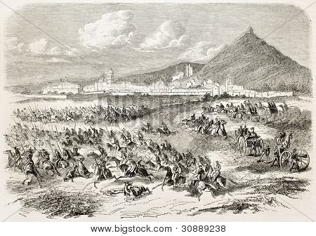 Franse interventie in Mexico: Atlixco slag (kolonel Brincourt opladen General Echegaray Corps). 