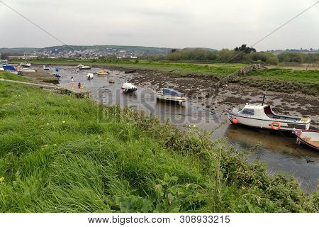 Low Tide At Velator Quay, Braunton, North Devon, Uk