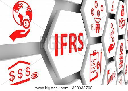 Ifrs Concept Cell Background 3d Render Illustration