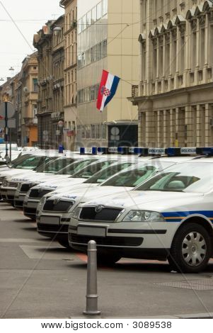 Metropolitan Polizeiautos auf Straßen