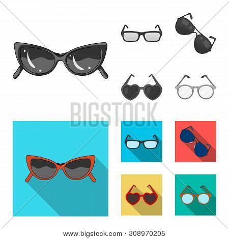 Vector Illustration Of Summer And Beach Symbol. Set Of Summer And Fashion Vector Icon For Stock.