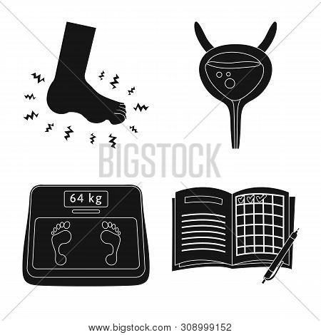 Vector Design Of Healthcare And Medicine Symbol. Set Of Healthcare And Diabetes Stock Vector Illustr
